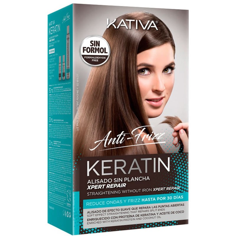 TRATAMIENTO KERATIN KATIVA Alisado SIN Plancha XPERT REPAIR