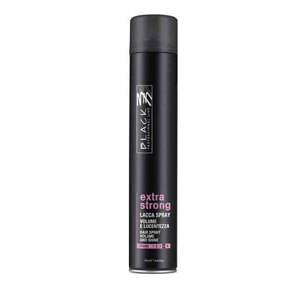 Laca Extra Fuerte Volumen y Brillo Black Professional 750 ml