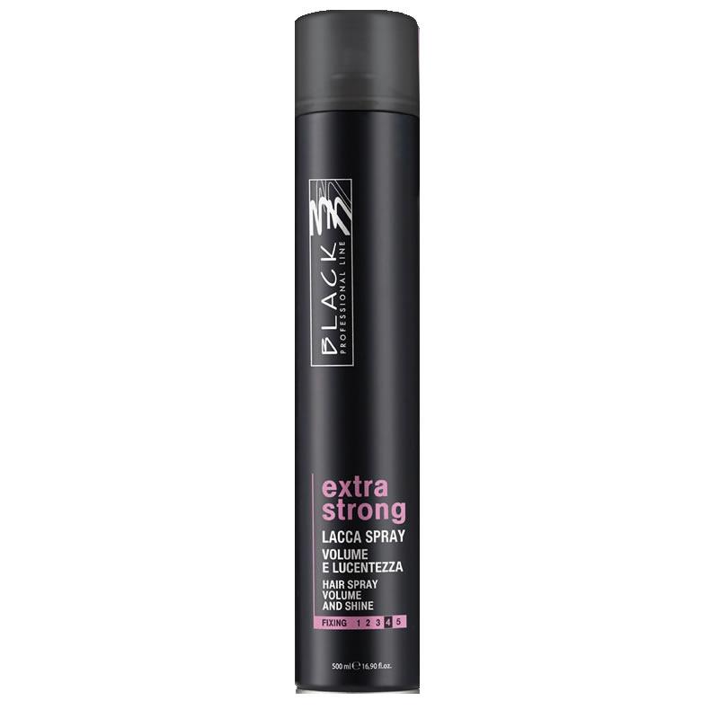 Laca Extra Fuerte Volumen y Brillo Black Professional 500 ml