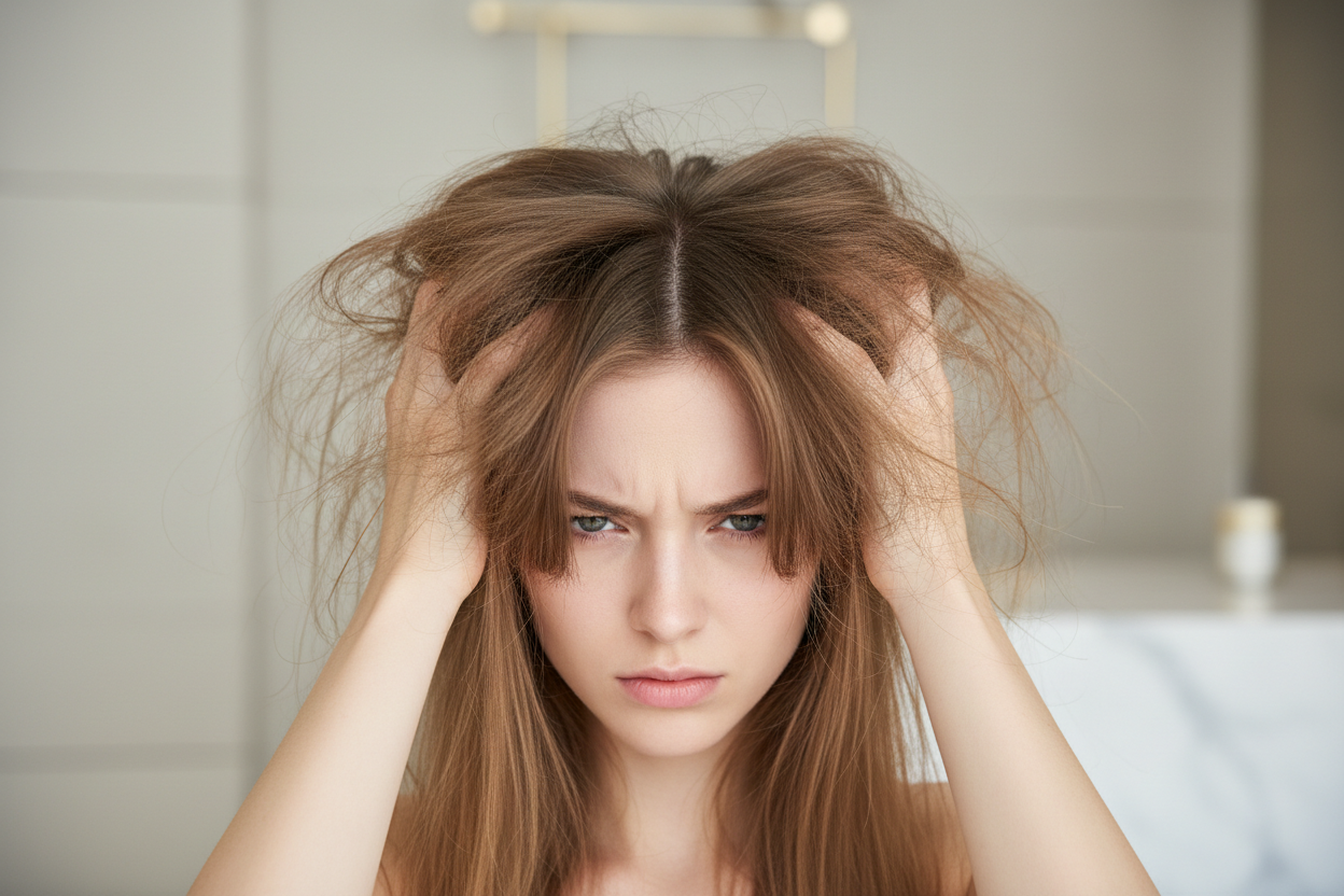 Necesito tratar el encrespamiento en el cabello