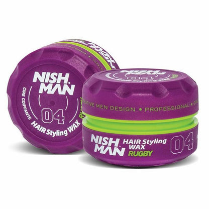 Cera Nishman Gum Gum – Fijación fuerte y brillo húmedo para estilos definidos en casa