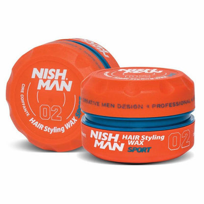 Cera Nishman Gum Gum – Fijación fuerte y brillo húmedo para estilos definidos en casa