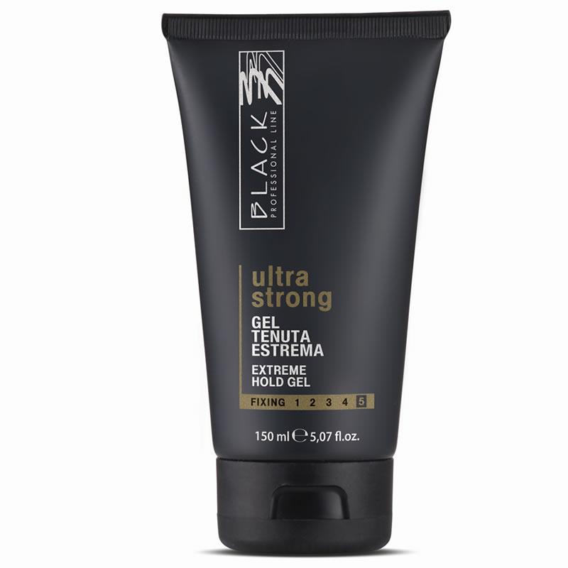 Gel de fijación Ultra Fuerte Black Line 150 ml