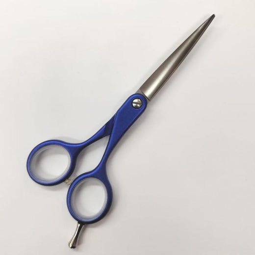 Tijera Peluquero 5.5" Aluminium Azul – Corte profesional para cabello en casa